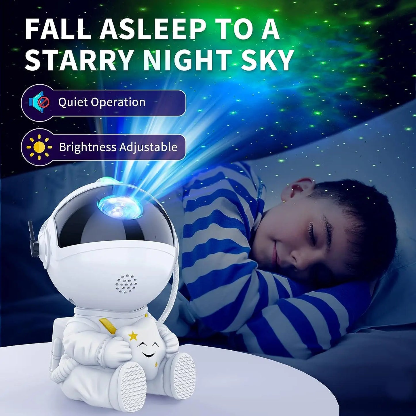 Astronaut Star Projector – Galaxy Light with Nebula & Stars 🌠 | Kids & Adults Room Decor | Perfect Gift