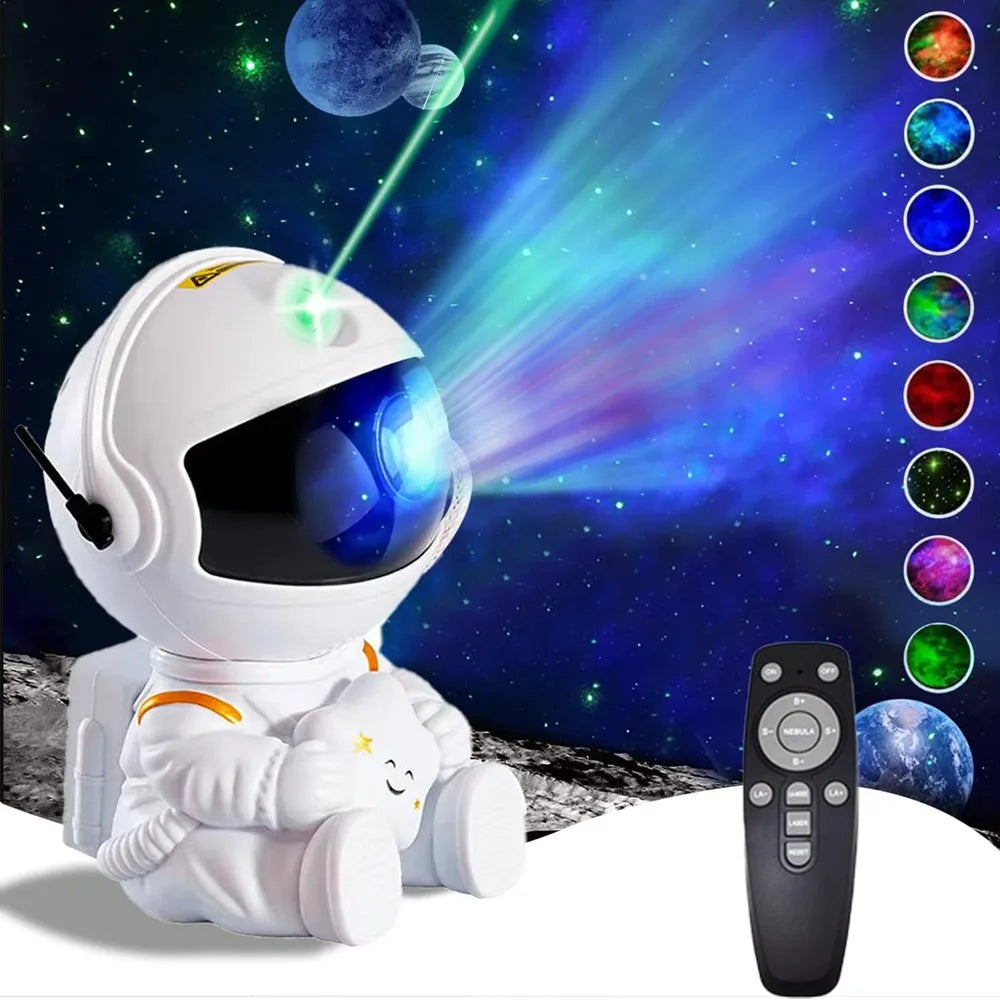 Astronaut Star Projector – Galaxy Light with Nebula & Stars 🌠 | Kids & Adults Room Decor | Perfect Gift